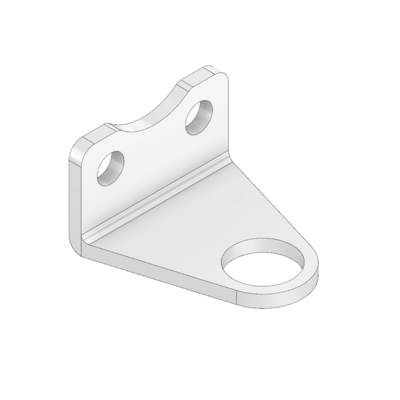 66-212-1 MODULAR SOLUTIONS ALUMINUM BRACKET 12MM SENSOR HOLDING